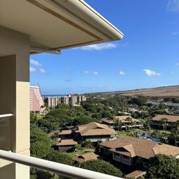Our partial ocean view from the 10th floor of Konua. Our partial ocean view from the 10th floor of Konua.