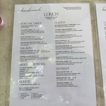 Benchmark - menu - New American Near Me - Santa Ana, California Benchmark - menu - New American Near Me - Santa Ana, California