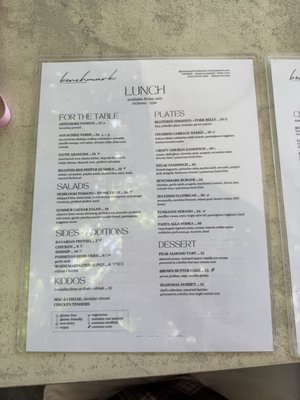 Menu photo 3 Benchmark Santa Ana, CA