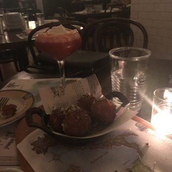 Marcella's - Arancini and my friend's drink - Italian Near Me - Columbus, Ohio