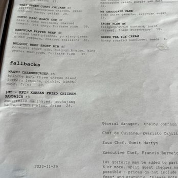 Mother Tongue - Menu - Asian Fusion Near Me - The Blue Mountains, Ontario