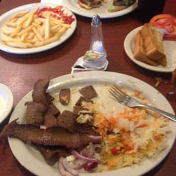 Gyro and Eggs and a big delicious cheeseburger Gyro and Eggs and a big delicious cheeseburger