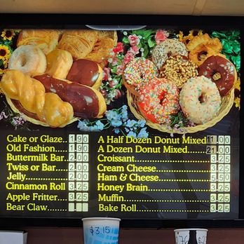 Tastees Donut & Burger - Menu 12/3/24.... wait... "Honey Brain" lol!! - Donuts Near Me - Pasadena, California