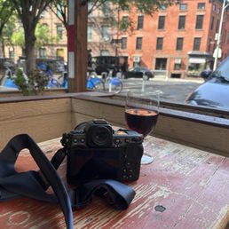 A wonderful Cabernet at Emmett's after a few hours walking the streets of NYC. A wonderful Cabernet at Emmett's after a few hours walking the streets of NYC.