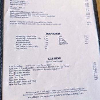 El Camino Dining Room - May 2024 menu - Breakfast & Brunch Near Me - Albuquerque, New Mexico