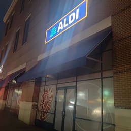 I wish they could have their light on at the side of , ALDI .It's kind of creepy walking toward there at night.