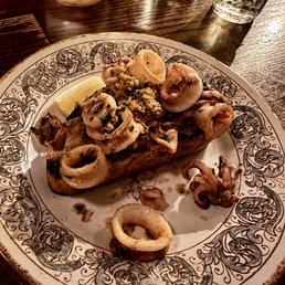 Sauteed Calamari Toast Sauteed Calamari Toast