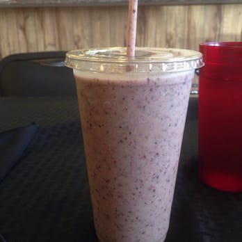 Tea Thyme Cafe - Chlorophyll, bananas, blueberries, pineapple, peanut butter, and flax! - Gluten-Free Near Me - Marble Falls, Texas