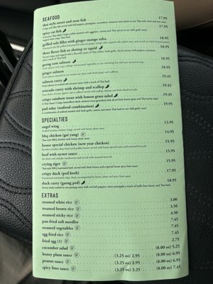 Menu photo 1 Diho Siam Mission Viejo, CA