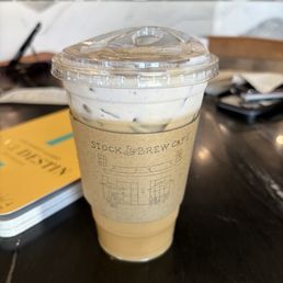 Iced Blueberry Cobbler Latte