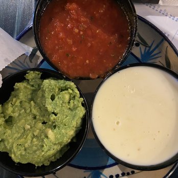 Azul Mexicano - Sampler trio of guacamole, queso & salsa - Mexican Near Me - Summerville, South Carolina Azul Mexicano - Sampler trio of guacamole, queso & salsa - Mexican Near Me - Summerville, South Carolina