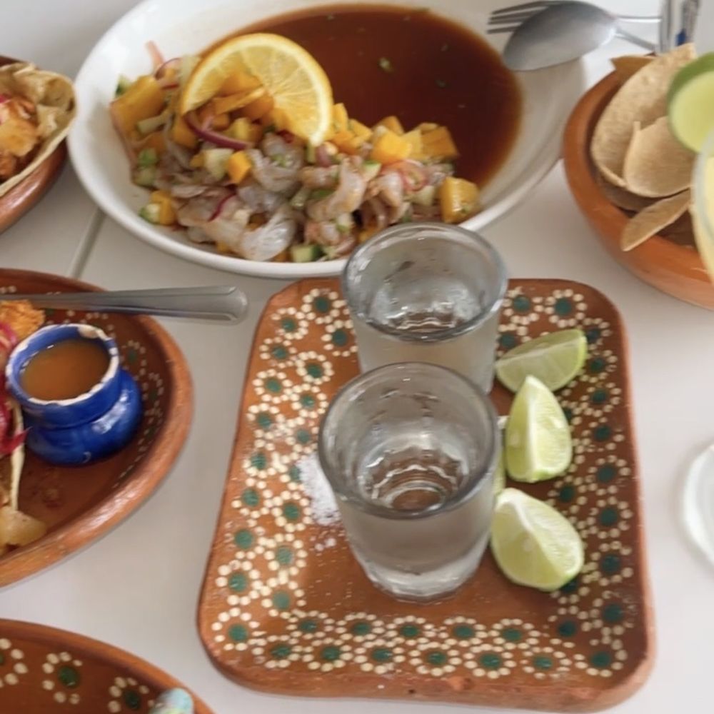 El Buzo - Top: ceviche w mango (My friends loved it!) Shots of tequila - Seafood Near Me - Puerto Peñasco, SON El Buzo - Top: ceviche w mango (My friends loved it!) Shots of tequila - Seafood Near Me - Puerto Peñasco, SON