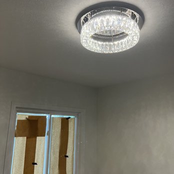 Marco The Handyman - New chandelier light in my office. So chic. - Electricians Near Me
