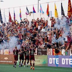 Keyworth Stadium - Fans of the Detroit FC at Keyworth Stadium (not my picture).