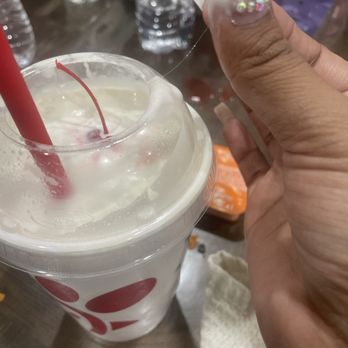 Chick-fil-A - Hair in the milkshake - Fast Food Near Me - Riverside, California Chick-fil-A - Hair in the milkshake - Fast Food Near Me - Riverside, California