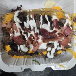 Papa Loco with Carne Asada. Papa Loco with Carne Asada.