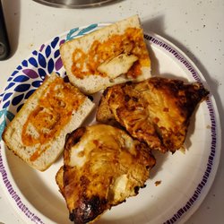 Domino's Pizza - I grilled a boneless skinless chicken breast in my electric convection oven, now that's a chicken sandwich. Take notes Domino's!