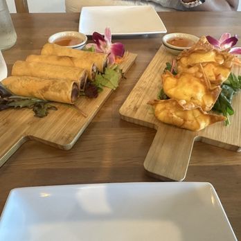 Koon Thai Restaurant - Crispy Spring Rolls and Crispy Krab Rangoons - Thai Near Me - Orlando, Florida