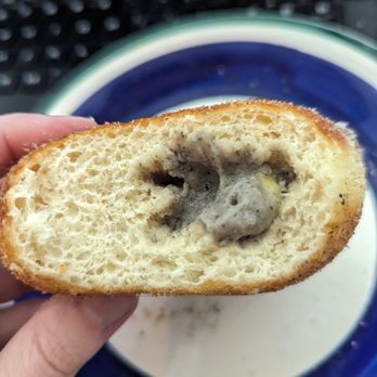 CHIKO - Interior of donut (that tablespoon was it for the whole thing) - Chinese Near Me - Washington, DC, District of Columbia