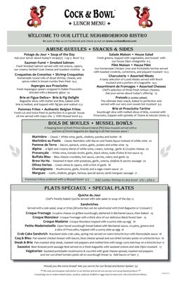 Menu photo 4 Cock and Bowl Occoquan, VA Menu photo 4 Cock and Bowl Occoquan, VA