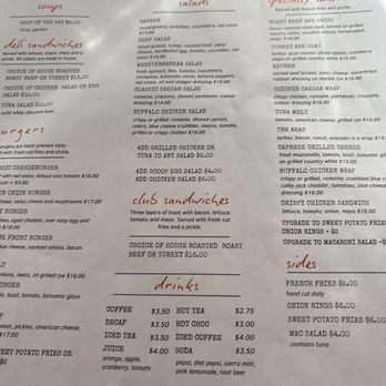 Main Street Cafe and Bakery - Lunch menu again very well planned! This small restaurant has big taste!!! - Cafes Near Me - Altamont, New York
