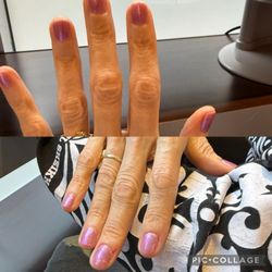 Cuticle...a nail salon - My mom mani