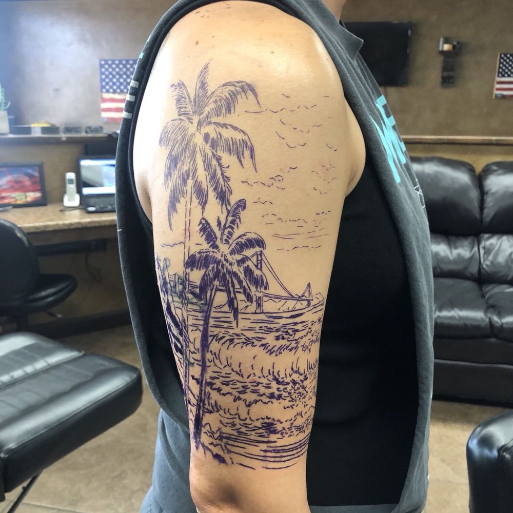 Liquid Tattoo - Stencil - Tattoo Near Me - Yucca Valley, California