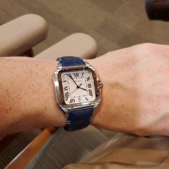 Tiny Jewel Box - The Santos de Cartier with blue alligator strap i purchased from TJB - Jewelry Near Me - Washington, DC, District of Columbia Tiny Jewel Box - The Santos de Cartier with blue alligator strap i purchased from TJB - Jewelry Near Me - Washington, DC, District of Columbia