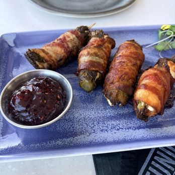 Reunion Kitchen + Drink - Bacon Wrapped Jalapeños - New American Near Me - Santa Barbara, California Reunion Kitchen + Drink - Bacon Wrapped Jalapeños - New American Near Me - Santa Barbara, California