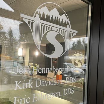 Smile Source Spokane - South Hill - Signage on entrance door glass panel at Smile Source Spokane - South Hill - General Dentistry Near Me - Spokane, Washington Smile Source Spokane - South Hill - Signage on entrance door glass panel at Smile Source Spokane - South Hill - General Dentistry Near Me - Spokane, Washington