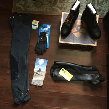 Dover Saddlery - What I bought there. Ariat paddock boots, denim breeches, Saxon half chaps, ssg soft touch gloves, and some cute boot socks. - Horse Equipment Shops Near Me - Laguna Hills, California Dover Saddlery - What I bought there. Ariat paddock boots, denim breeches, Saxon half chaps, ssg soft touch gloves, and some cute boot socks. - Horse Equipment Shops Near Me - Laguna Hills, California