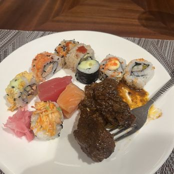 Feria - Varied Sushi, Sashimi, and beef stew meat. - Mediterranean Near Me - Cebu City, CEB