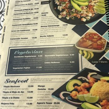 Agave Azul Cocina Mexicana - Menu - Seafood Near Me - Edmond, Oklahoma