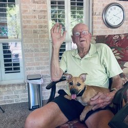 FRIENDS FOR ANIMALS - Pideaux and his Cajun daddy.