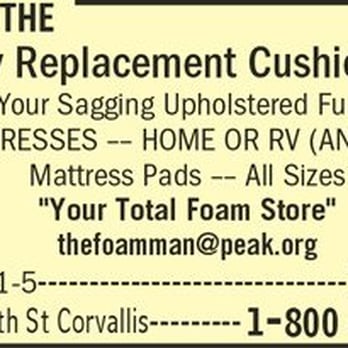 The Foam Man - Furniture Reupholstery Near Me - Corvallis, Oregon