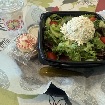Chicken Salad Chick - Classic salad with one carol scoop , Ranch dressing on the side  And they gave a cookie :) - Sandwiches Near Me - Houston, Texas