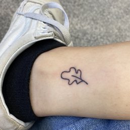 Leaf tattoo on ankle