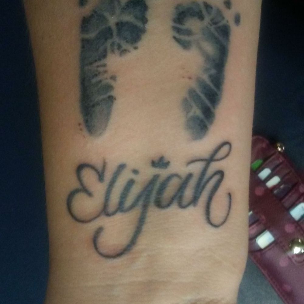 Baby feet and my sons name Baby feet and my sons name