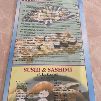 Sakura Sushi - Menu - Japanese Near Me - Coral Springs, Florida Sakura Sushi - Menu - Japanese Near Me - Coral Springs, Florida