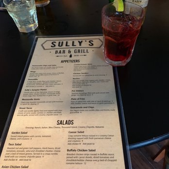 Sully's Bar and Grill - Menu - Bars Near Me - Rocklin, California