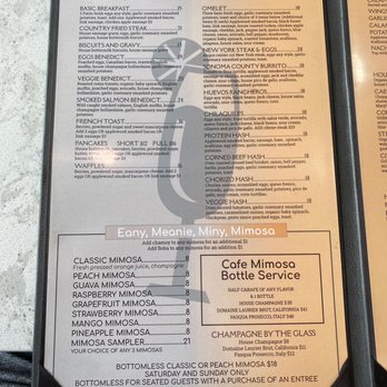 Cafe Mimosa - Menu - Breakfast & Brunch Near Me - Rohnert Park, California Cafe Mimosa - Menu - Breakfast & Brunch Near Me - Rohnert Park, California