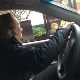 Drive thru!! Staying out of the rain. Drive thru!! Staying out of the rain.