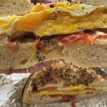 Kaldi’s Coffee - Everything begal, fried egg, cheese, roasted peppers, cream cheese - Coffee & Tea Near Me - St. Louis, Missouri Kaldi’s Coffee - Everything begal, fried egg, cheese, roasted peppers, cream cheese - Coffee & Tea Near Me - St. Louis, Missouri