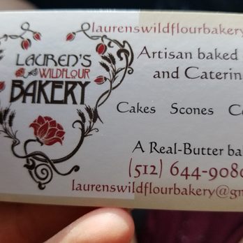 Lauren's Wildflour Bakery - Business card - Desserts Near Me - San Marcos, Texas Lauren's Wildflour Bakery - Business card - Desserts Near Me - San Marcos, Texas