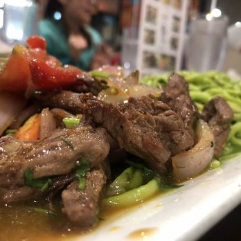 El Chalan Restaurant - Lomo saltado and basil pesto pasta - the two combos melt in your mouth - the food is absolutely amazing - Latin American Near Me - Miami, Florida