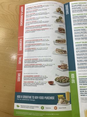 Menu photo 2 Tropical Smoothie Cafe Las Vegas, NV Menu photo 2 Tropical Smoothie Cafe Las Vegas, NV
