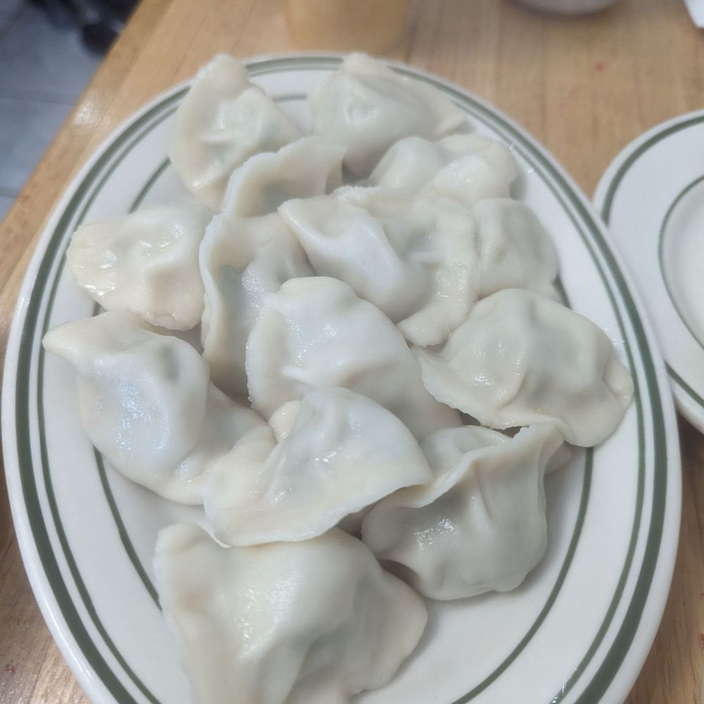 New Dumpling - shrimp + pork chive dumplings - Chinese Near Me - El Cerrito, California New Dumpling - shrimp + pork chive dumplings - Chinese Near Me - El Cerrito, California