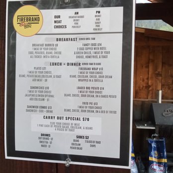 Firebrand BBQ - menu - Barbeque Near Me - Seward, Alaska Firebrand BBQ - menu - Barbeque Near Me - Seward, Alaska