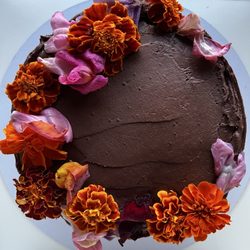 Shru's Kitchen - Classic Chocolate with flower decor