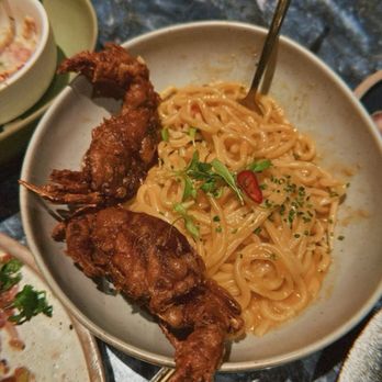 Chao - Soft shell crab pasta - Asian Fusion Near Me - Honolulu, Hawaii